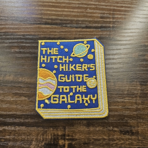Marvel Other - Marvel's The Hitch Hiker's Guide to the Galaxy Movie Book Embroidered Patch